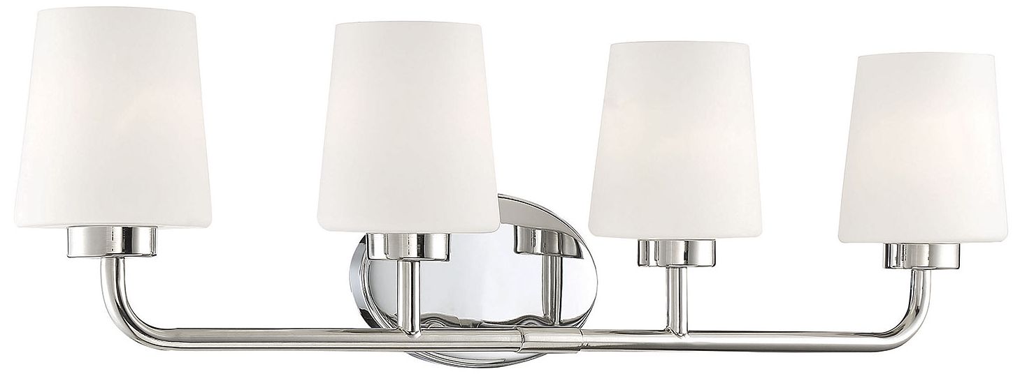 Image 3 Capra 4-Light Bathroom Vanity Light in Polished Nickel more views