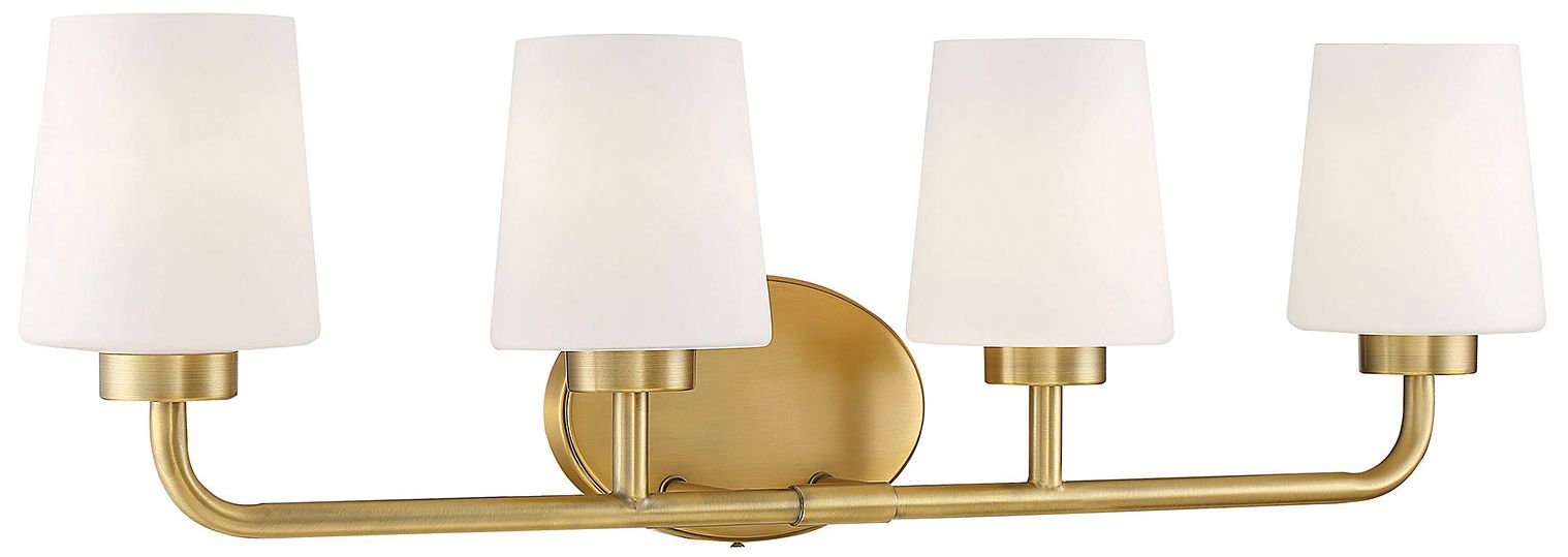 Image 3 Capra 4-Light Bathroom Vanity Light in Warm Brass more views