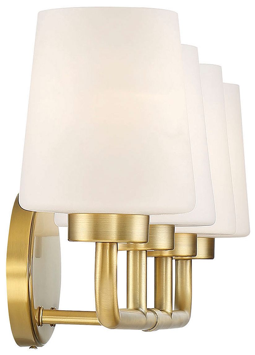 Image 5 Capra 4-Light Bathroom Vanity Light in Warm Brass more views