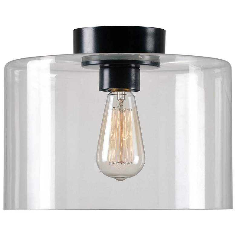 Image 1 Capri 11.61" Wide Oil Rubbed Bronze Flush Mount