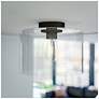 4_Capri 11.61" Wide Oil Rubbed Bronze Flush Mount more views
