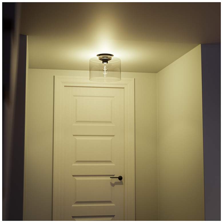 Image 7 Capri 11.61" Wide Oil Rubbed Bronze Flush Mount more views