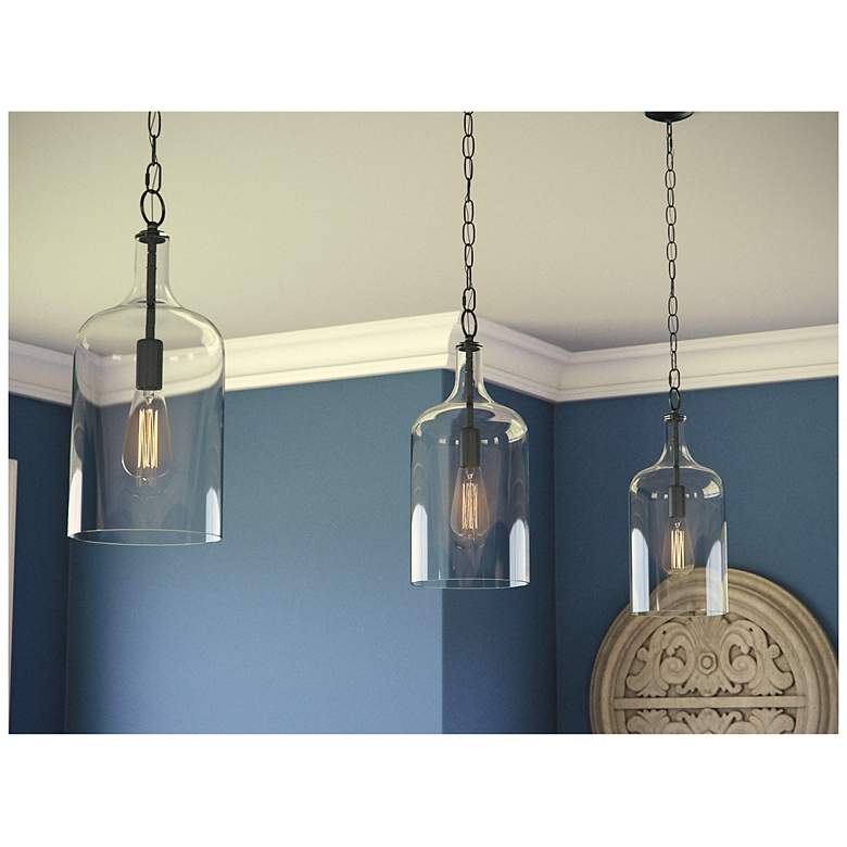 Image 3 Capri 6.3" Wide Oil Rubbed Bronze Pendant more views
