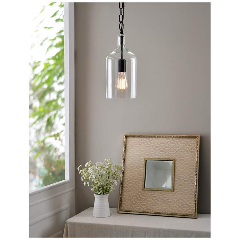 Image 5 Capri 6.3" Wide Oil Rubbed Bronze Pendant more views