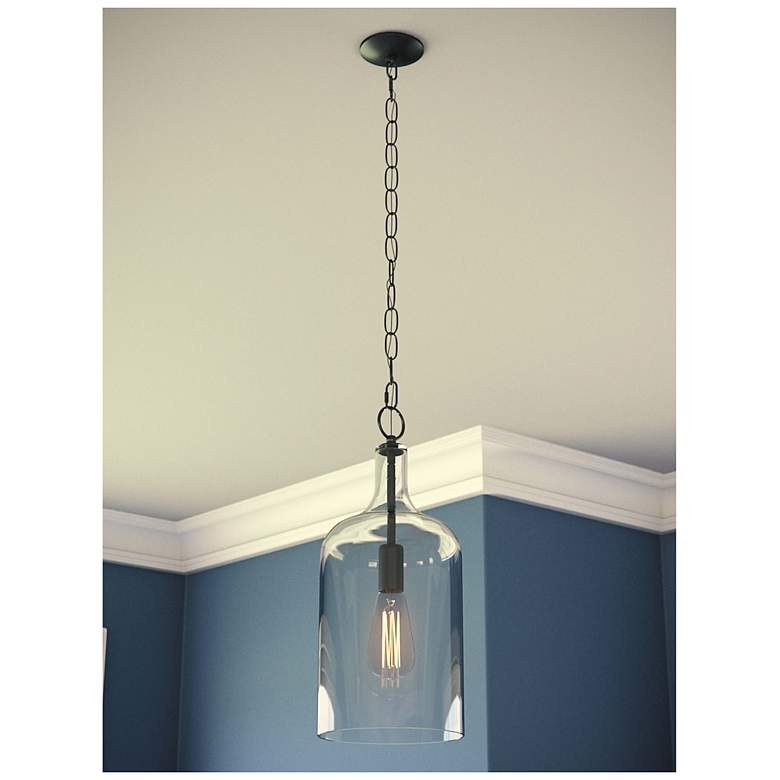 Image 6 Capri 6.3" Wide Oil Rubbed Bronze Pendant more views