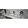 Capri 60" Wide White 6-Drawer Marble Top Single Sink Vanity