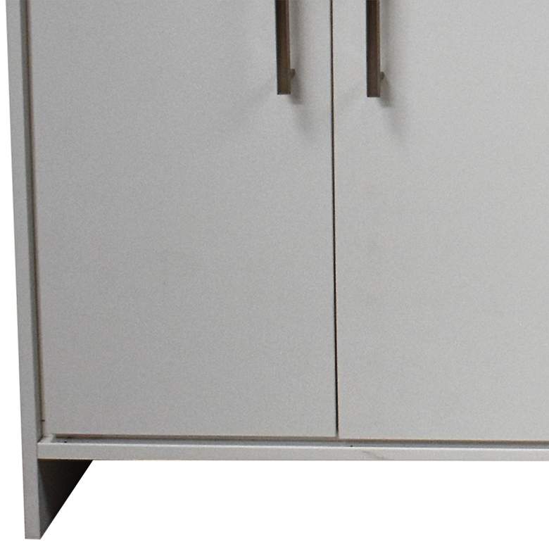 Image 3 Capri 72" Wide White 3-Drawer Marble Top Double Sink Vanity more views