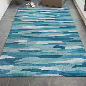 Image1 of Capri Cloud 172594 5'x7'6" Aruba Indoor/Outdoor Area Rug