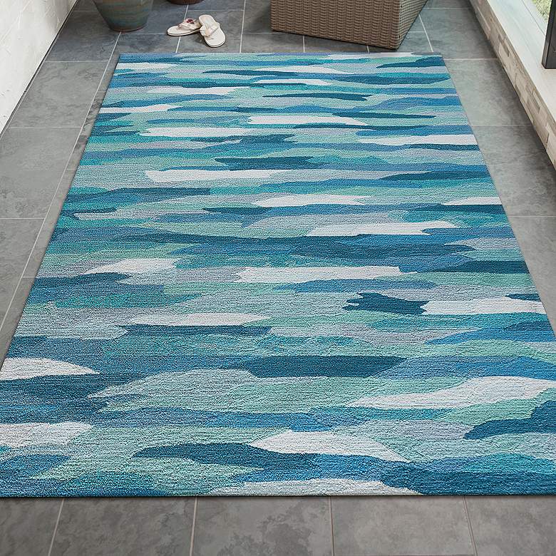 Image 1 Capri Cloud 172594 5&#39;x7&#39;6 inch Aruba Indoor/Outdoor Area Rug