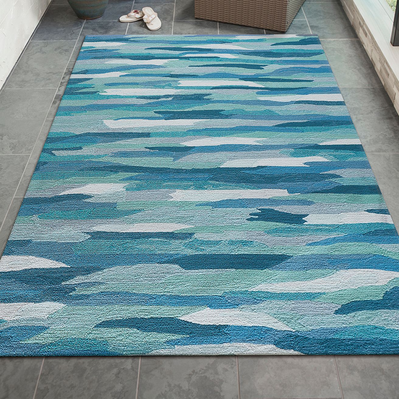 Thumbnail1 of Capri Cloud 172594 7'6"x9'6" Aruba Indoor/Outdoor Area Ru