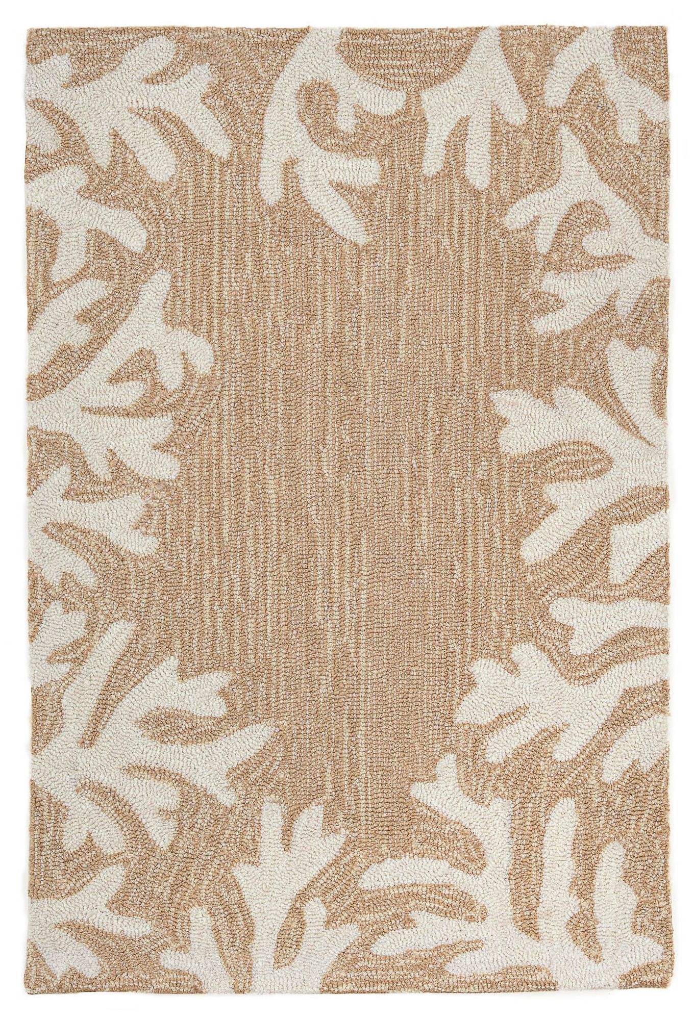 Thumbnail2 of Capri Coral Border 162012 2'6"x4' Natural Outdoor Area Rug
