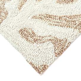 Image3 of Capri Coral Border 162012 5'x7'6" Natural Outdoor Area Rug more views