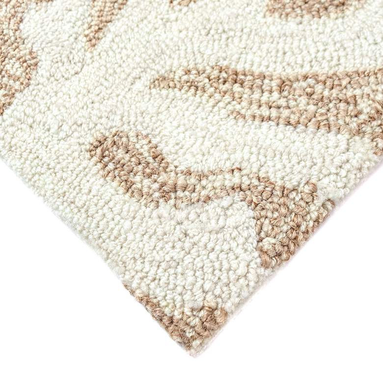 Image 3 Capri Coral Border 162012 5'x7'6" Natural Outdoor Area Rug more views
