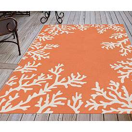 Image1 of Capri Coral Border 162017 3'6"x5'6" Orange Outdoor Area R