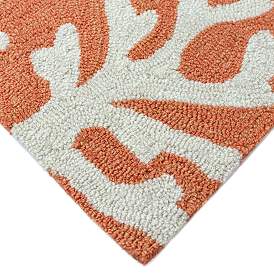 Image3 of Capri Coral Border 162017 3'6"x5'6" Orange Outdoor Area R more views