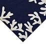 Thumbnail3 of Capri Coral Border 162033 2'6"x4' Navy Blue Outdoor Area Rug more views