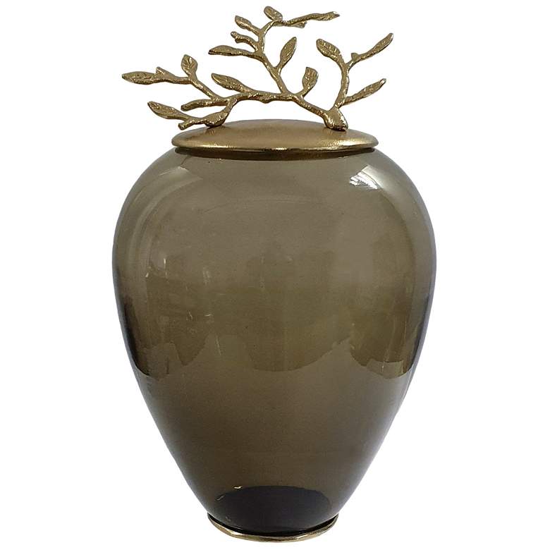 Image 1 Capri Green & Gold Jar