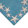 Thumbnail3 of Capri Starfish Border 171004 3'6"x5'6" Aqua Outdoor Area more views