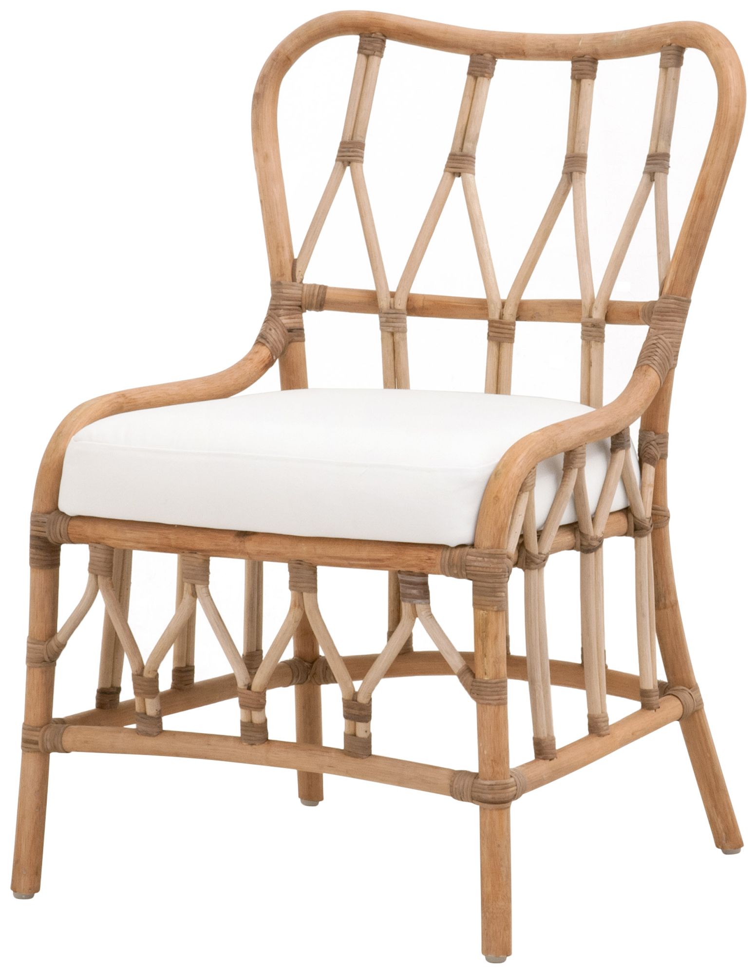 Image 2 Caprice Dining Chair, Natural Rattan, Blanche, Set of 2 more views