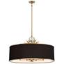 2_Caprio 40 3/4" Wide Brushed Brass 8-Light Drum Pendant