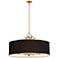 Caprio 40 3/4" Wide Brushed Brass 8-Light Drum Pendant