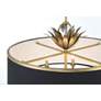 7_Caprio 40 3/4" Wide Brushed Brass 8-Light Drum Pendant more views