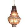 Capsize 19 1/2"W Champagne Black Mother of Pearl Chandelier