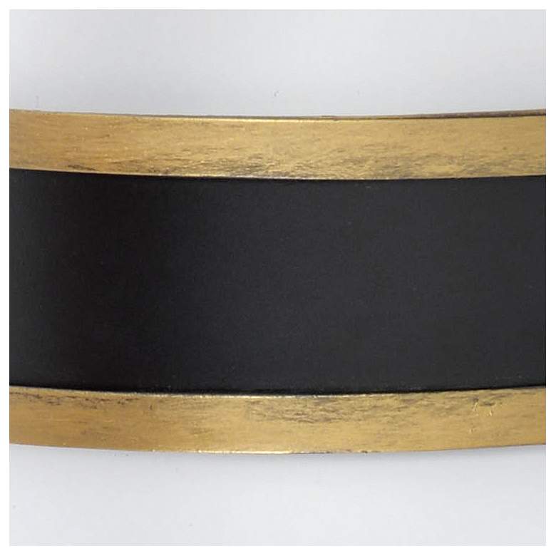 Image 3 Capsule 10" High Matte Black and Gold Outdoor Wall Light more views