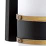 4_Capsule 10" High Matte Black and Gold Outdoor Wall Light more views
