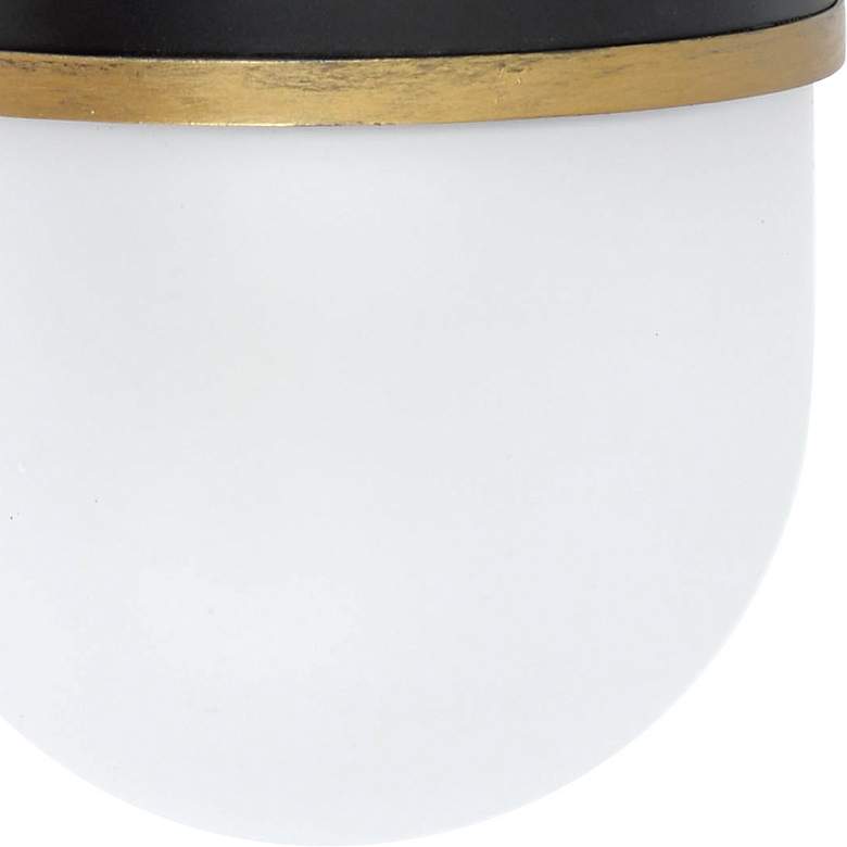 Image 5 Capsule 10" High Matte Black and Gold Outdoor Wall Light more views