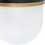 5_Capsule 10" High Matte Black and Gold Outdoor Wall Light more views