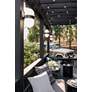 7_Capsule 10" High Matte Black and Gold Outdoor Wall Light more views