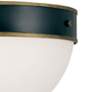 4_Capsule 12" Wide Matte Black and Gold Outdoor Ceiling Light more views