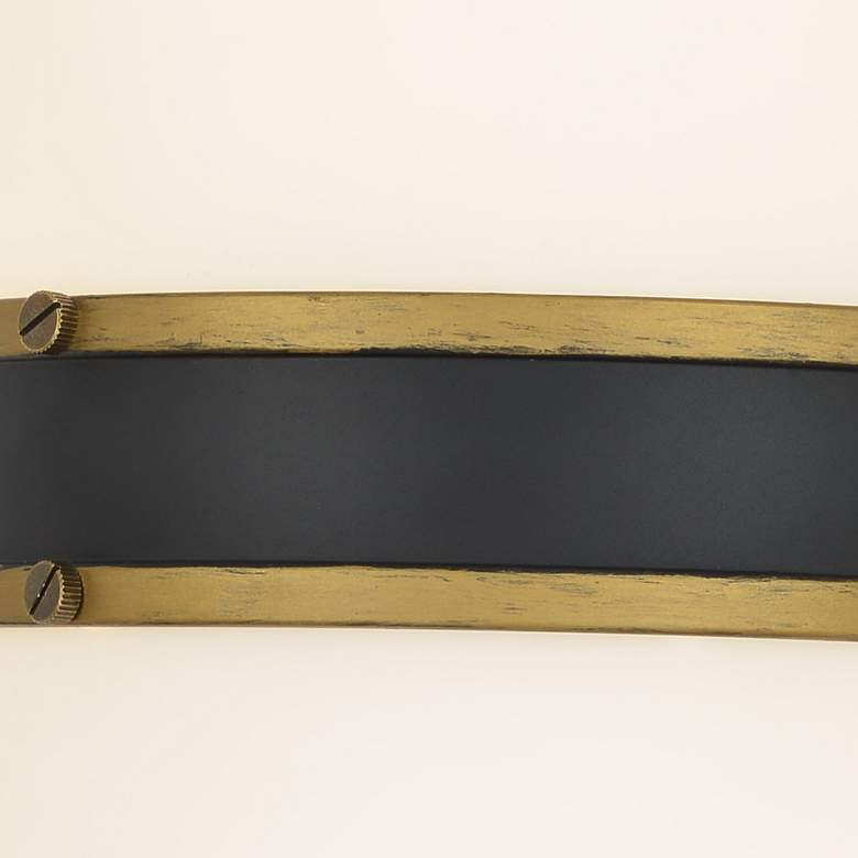 Image 4 Capsule 13 1/4" High Matte Black and Gold Outdoor Wall Light more views