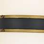 4_Capsule 13 1/4" High Matte Black and Gold Outdoor Wall Light more views