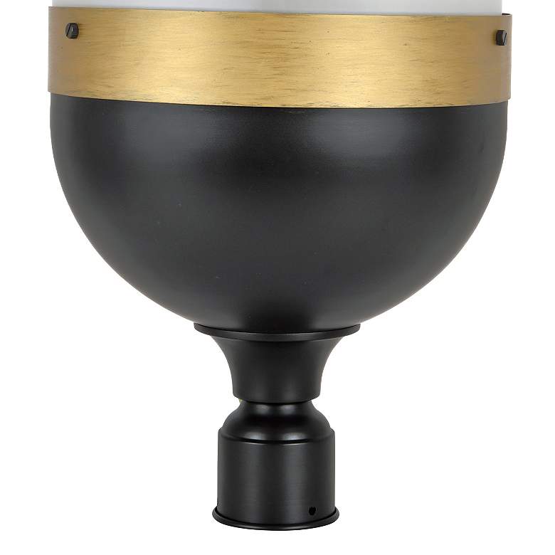Image 4 Capsule 23 1/4" High Matte Black and Gold Outdoor Post Light more views