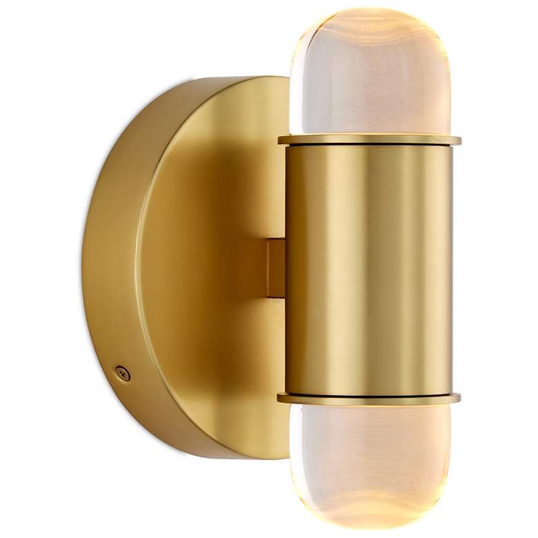 Image 1 Capsule Brass Wall Sconce