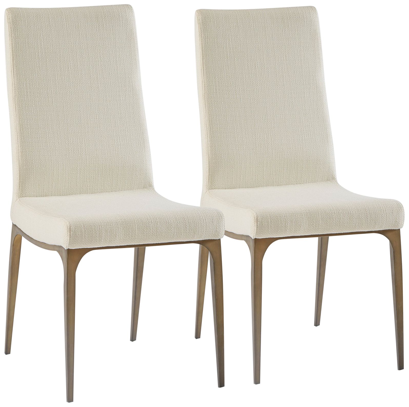 fabric armless dining chair