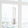 Captra 3" Wide Clear Glass Nickel Monorail Mini Pendant