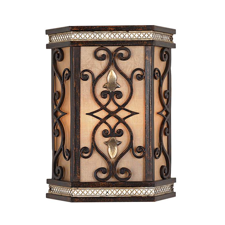 Image 1 Capulet Collection Bronze Finish Rectangular Wall Sconce
