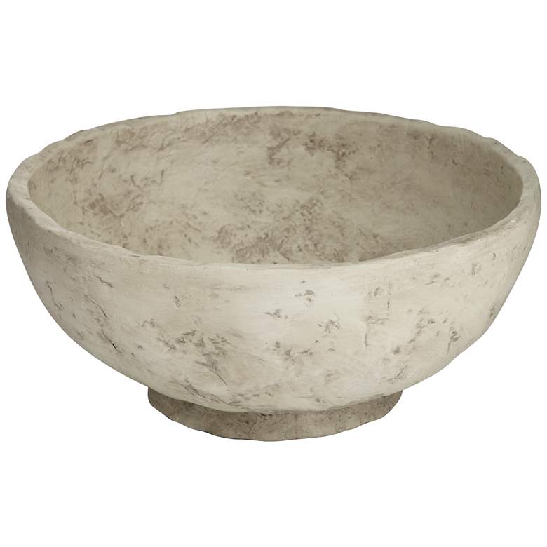 Image 2 Capurnia Matte Antique White Round Decorative Bowl