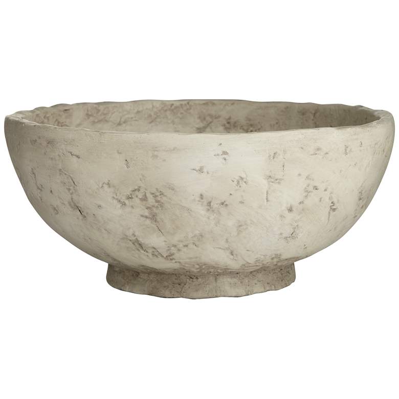 Image 4 Capurnia Matte Antique White Round Decorative Bowl more views