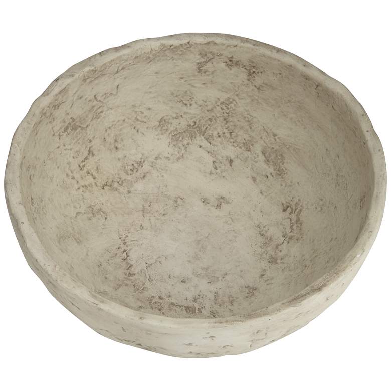 Image 5 Capurnia Matte Antique White Round Decorative Bowl more views