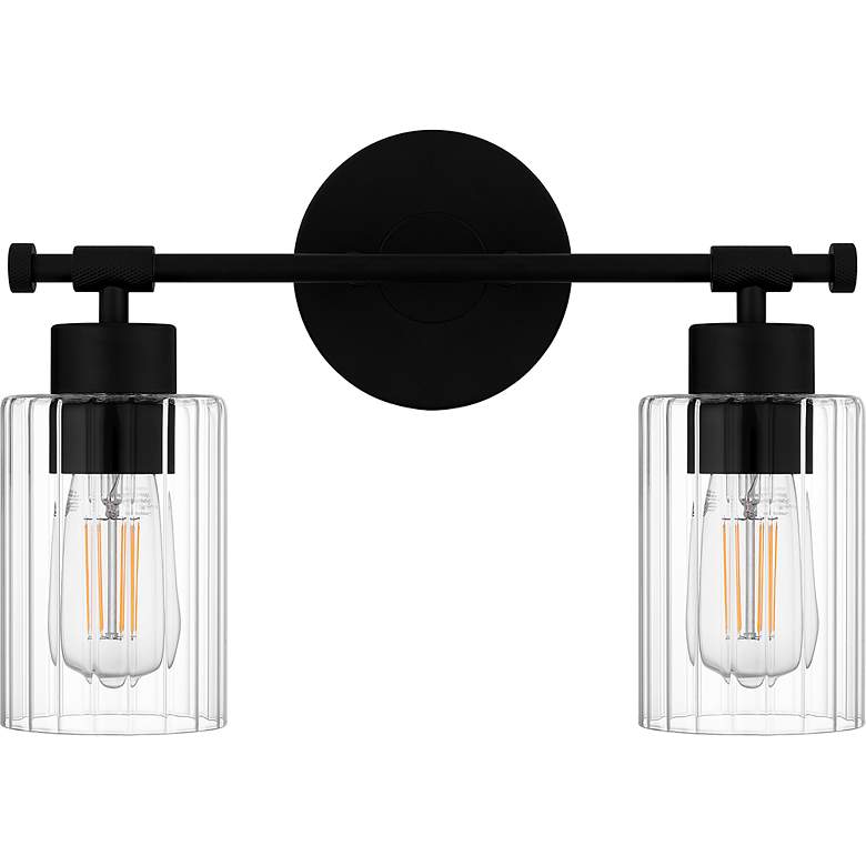 Image 4 Caputo 2-Light Matte Black Bath Light more views