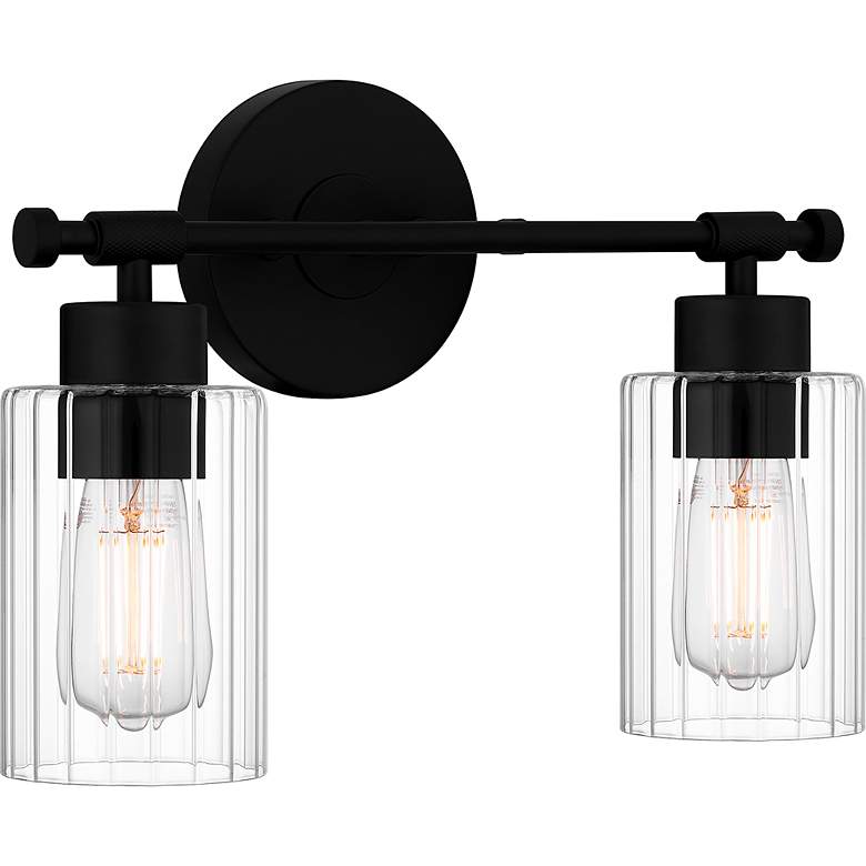 Image 5 Caputo 2-Light Matte Black Bath Light more views