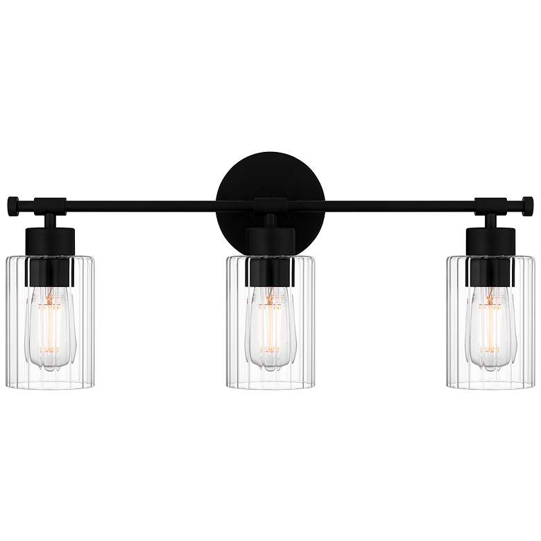 Image 2 Caputo 3-Light Matte Black Bath Light
