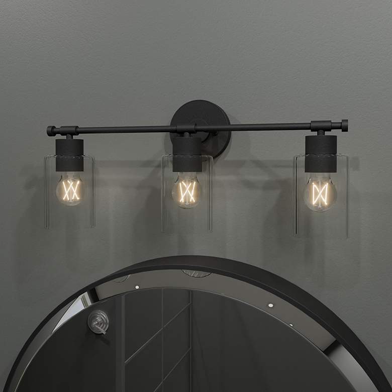 Image 1 Caputo 3-Light Matte Black Bath Light