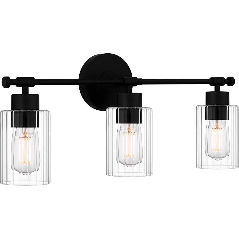 Image 5 Caputo 3-Light Matte Black Bath Light more views