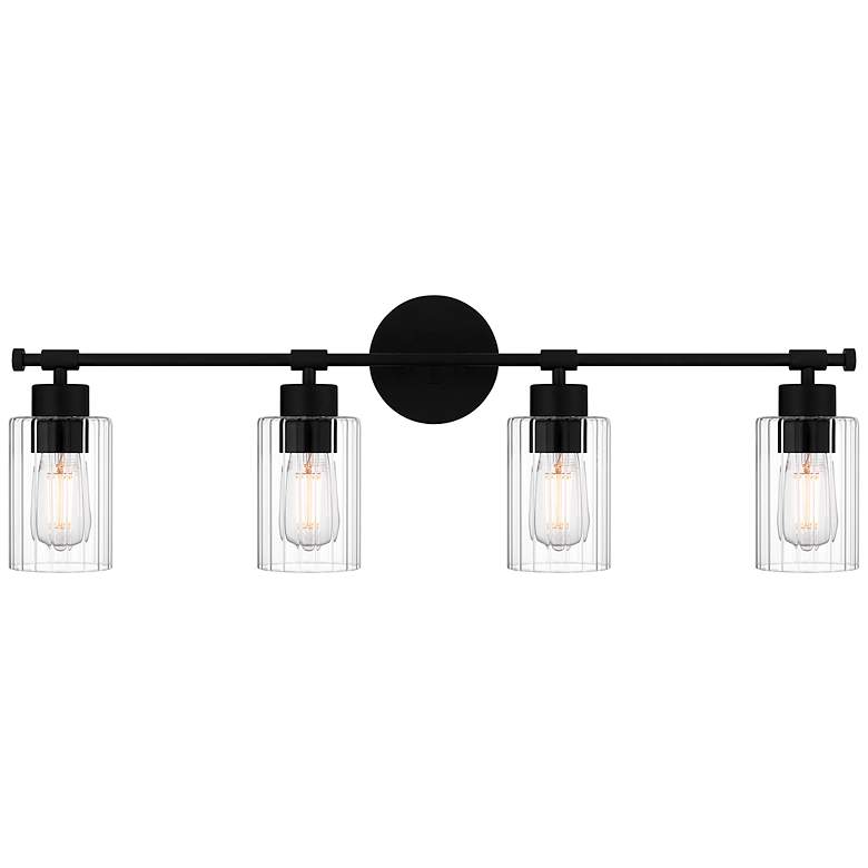 Image 2 Caputo 4-Light Matte Black Bath Light