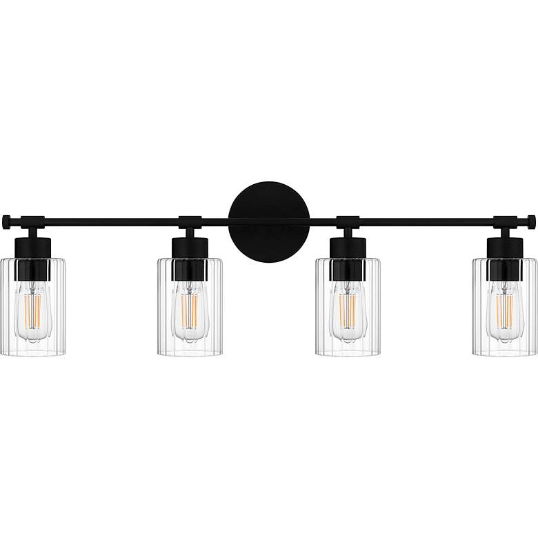 Image 4 Caputo 4-Light Matte Black Bath Light more views